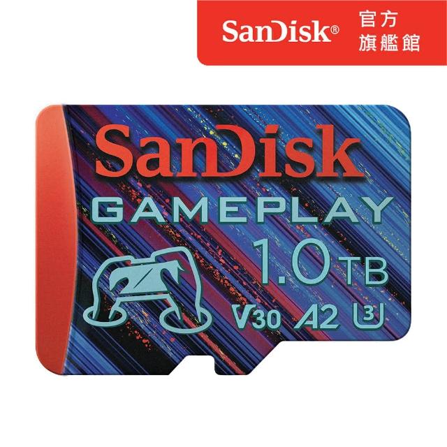 SanDisk 晟碟-【SanDisk】GamePlay microSD 手機和掌上型遊戲記憶卡1TB(公司貨)