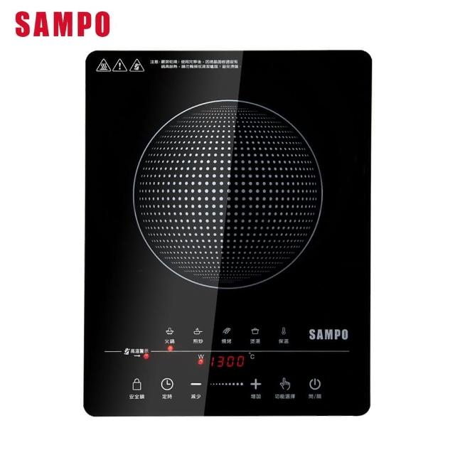 SAMPO 聲寶-【SAMPO 聲寶】微電腦觸控不挑鍋黑晶電陶爐(KM-ZA13P)