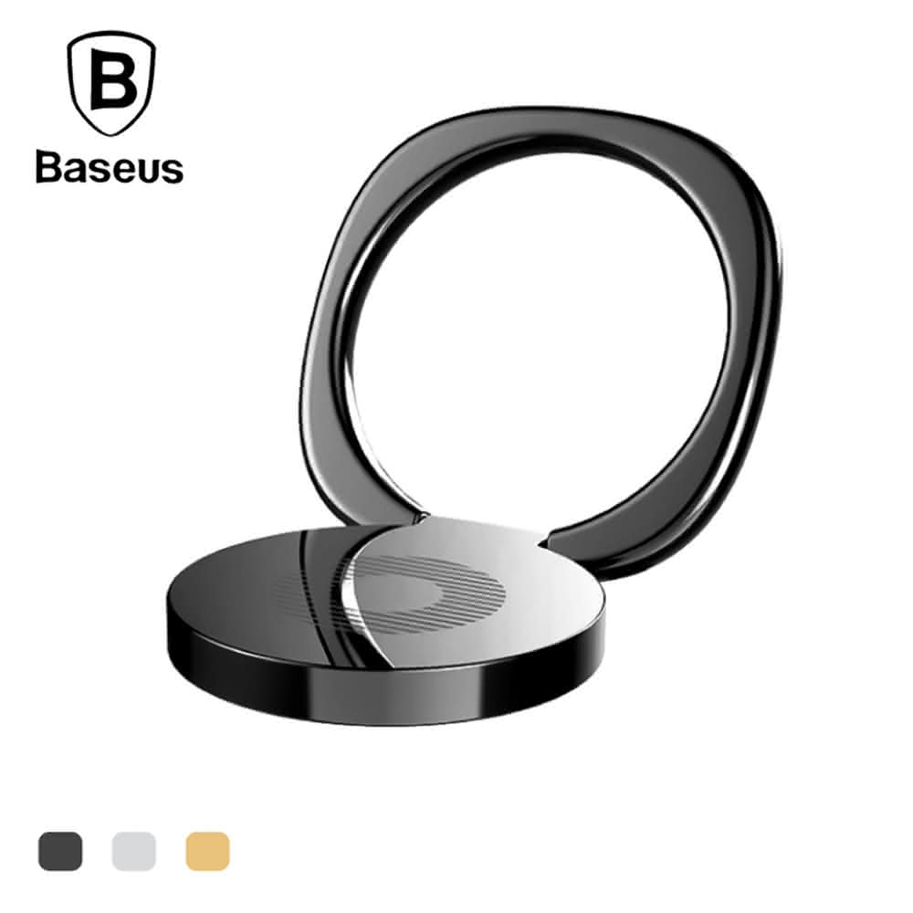 Baseus倍思-【Baseus倍思】金屬質感 手機支架 手機扣環 指環支架 手機支架 磁吸指環扣 車載支架(支架)