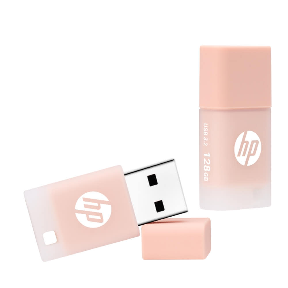 HP 惠普-【HP 惠普】x768 128GB 迷你果凍隨身碟(裸粉橘)
