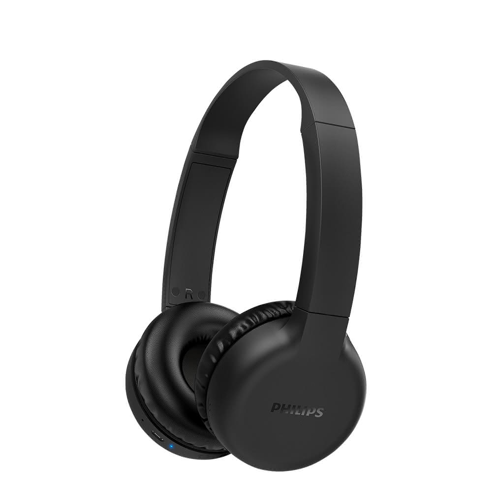 Philips 飛利浦-【Philips 飛利浦】TAH1205BK/00 藍牙無線耳罩式耳機(平折收納/藍牙5.1/內置麥克風)